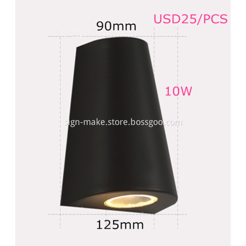 Outdoor Vintage LED Wall Black Sconce Lighting
